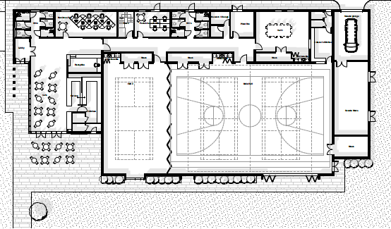 Proposed plans for new community building 